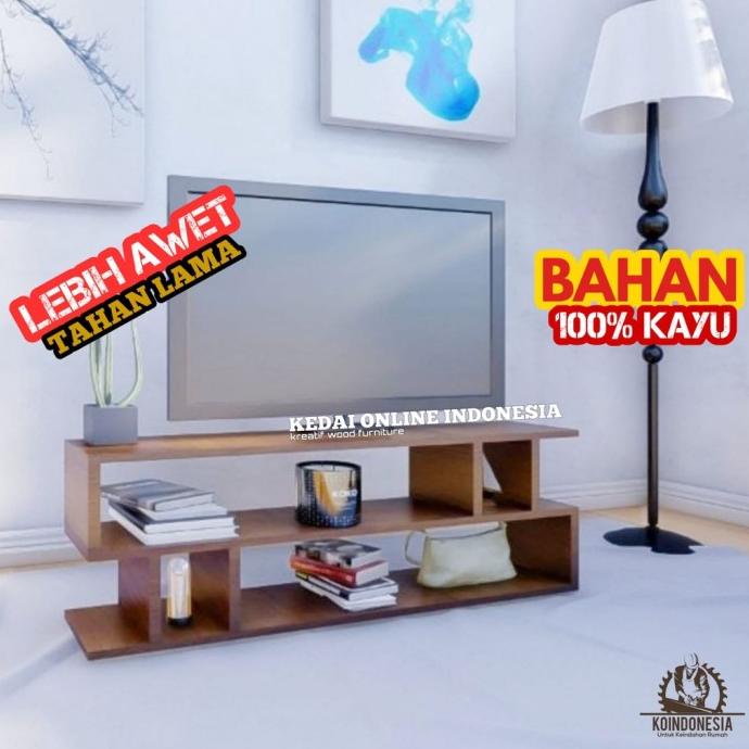 Baru Meja Tv Minimalis Rak Tv Kayu Murah Dekorasi Dinding Modern Lemar Shopbintari