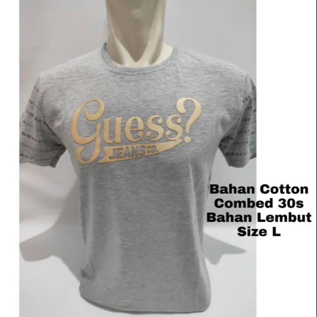 Kaos Pria Cowok Guess / Kaos Guess Cotton Combed 30s