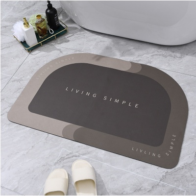 Keset Diatomite Kamar Mandi Rumah / Keset Kamar Mandi Anti Slip Cepat Kering