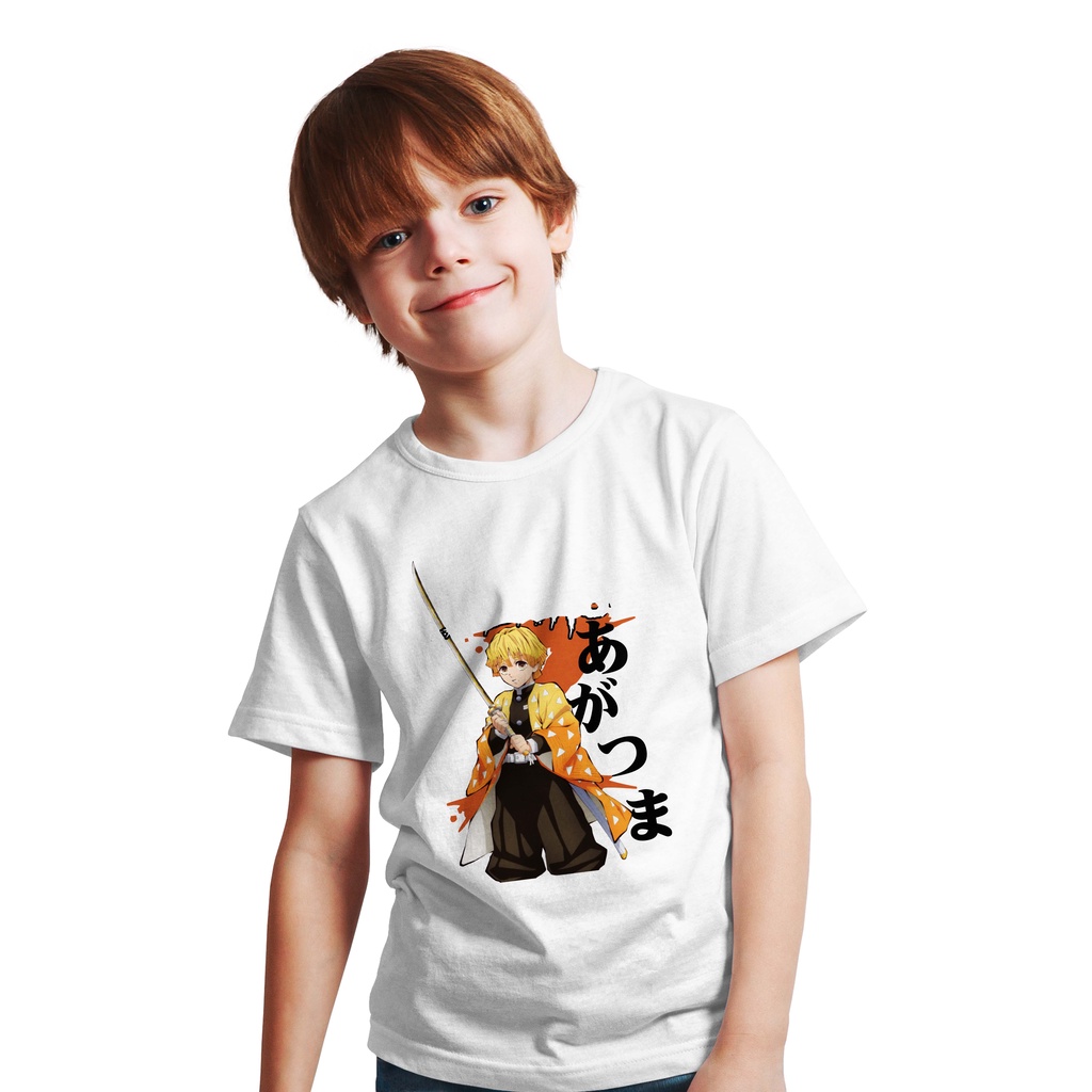 T-SHIRT KAOS ANAK ZENITSU AGATSUMA KIMETSU NO YAIBA