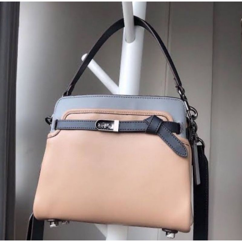 Coach Tate Carryall In Colorblock Taupe(C2586)