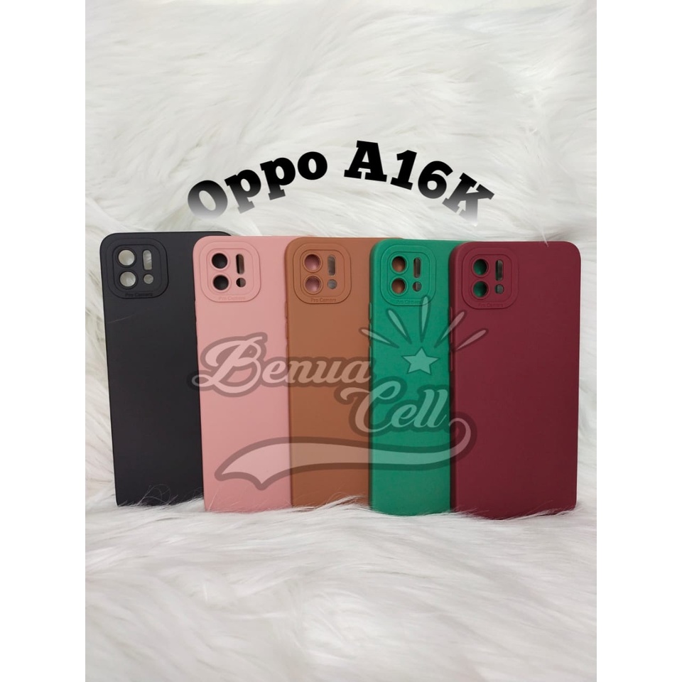 OPPO A16E A16K CASE MACARON PRO KAMERA OPPO A16E SOFTCASE PRO KAMERA A16E/A16K - BC