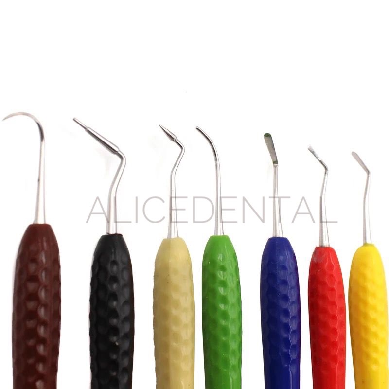 HIGH QUALITY Composite filling instrument CT titanium anti lengket non sticky dental restorative resin komposit carving instrumen tambal gigi condensa fissura applica misura eccesso modella