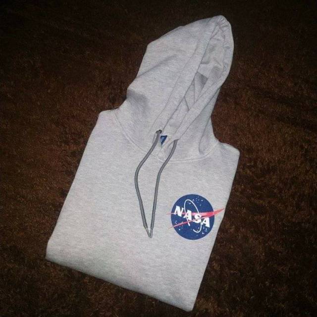 Hoodie HnM Nasa Grey 100% Original