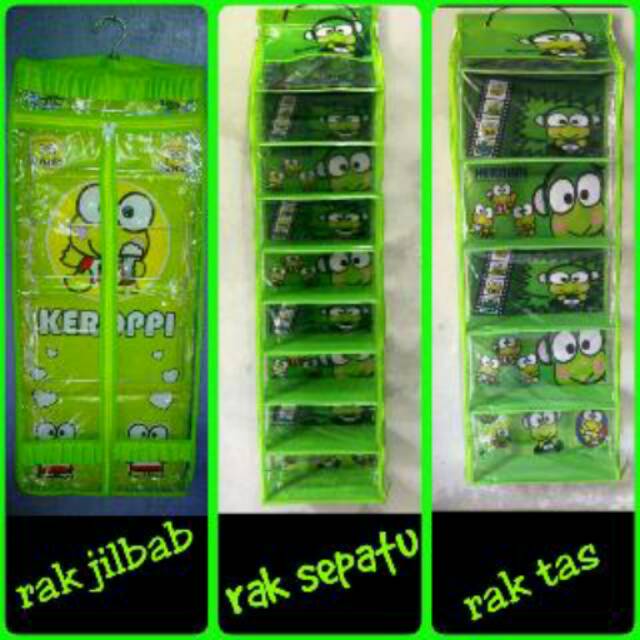 Rak sepatu rak tas rak hikab satu set