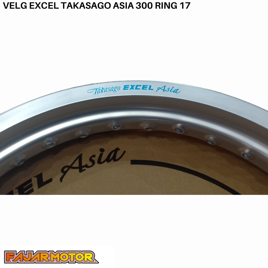 VELG TAKASAGO EXCEL ASIA 300 RING 17 BLACK SILVER