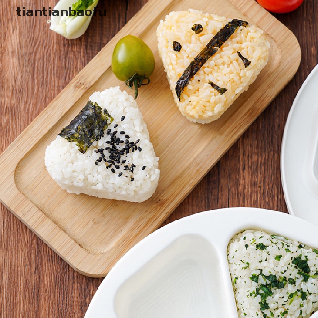 1 Pc Cetakan Pembuat Sushi Onigiri 6in1 Bentuk Segitiga