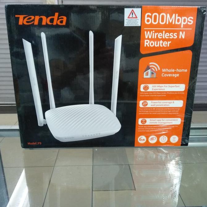 Hemat Wireless N Router Tenda F9 600Mbps Limited
