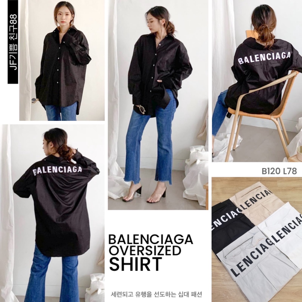 kemeja Balenciaga* import wanita