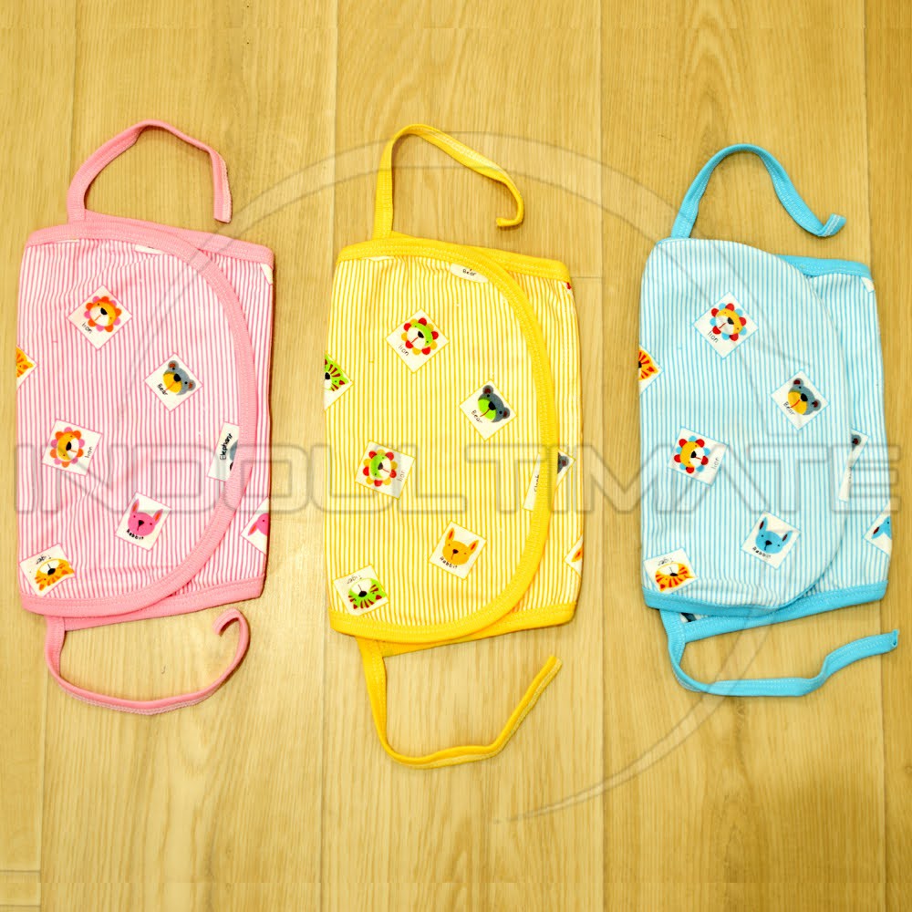 Popok Kain bayi Popok Tali Bayi Popok Bayi Baru Lahir BY-9304-CD 3 Pcs Popok Kain Tali Bayi Salur