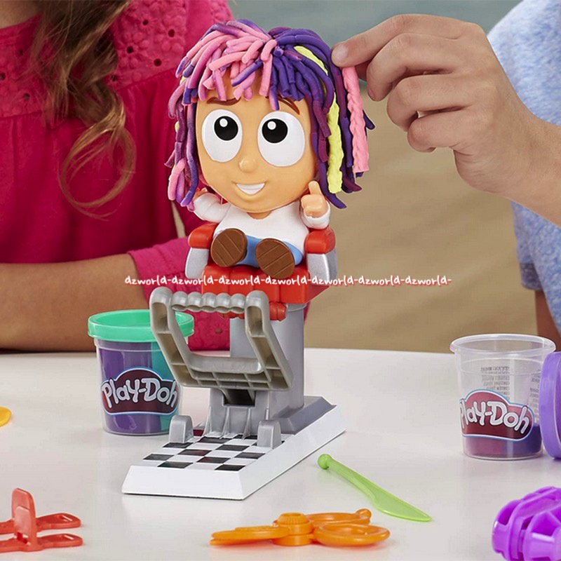 Play-Doh Crazy Cuts Stylist Hair Style Salon Pretend Mainan Lilin Playdoh Salon Potong Rambut