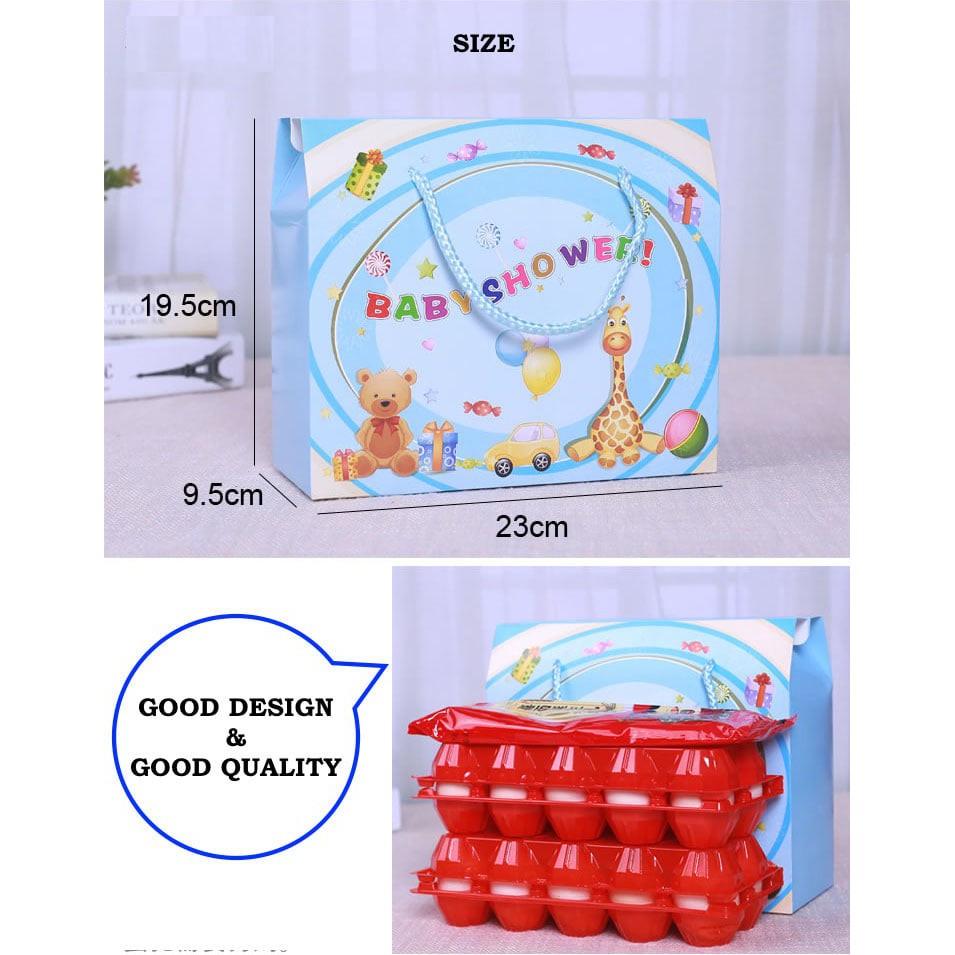 

PAPER BAG HADIAH LAHIRAN KOTAK KADO KANTONG HADIAH LAHIRAN BABY SHOWER BABY BOX SOUVENIR