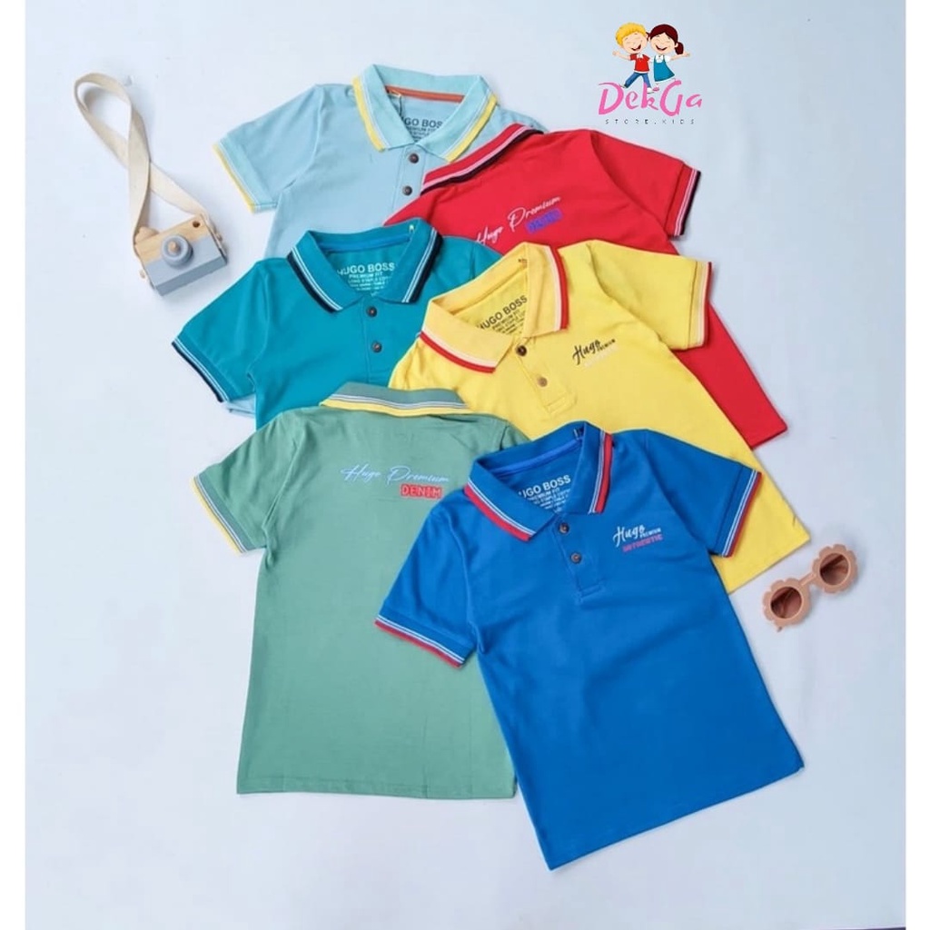 Kaos kerah anak laki laki kaos polo shirt usia 3-6th