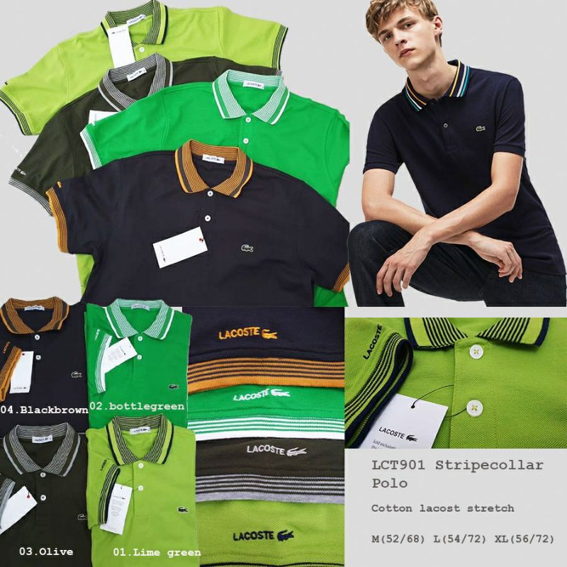 LCT901 StripeCollar Polo