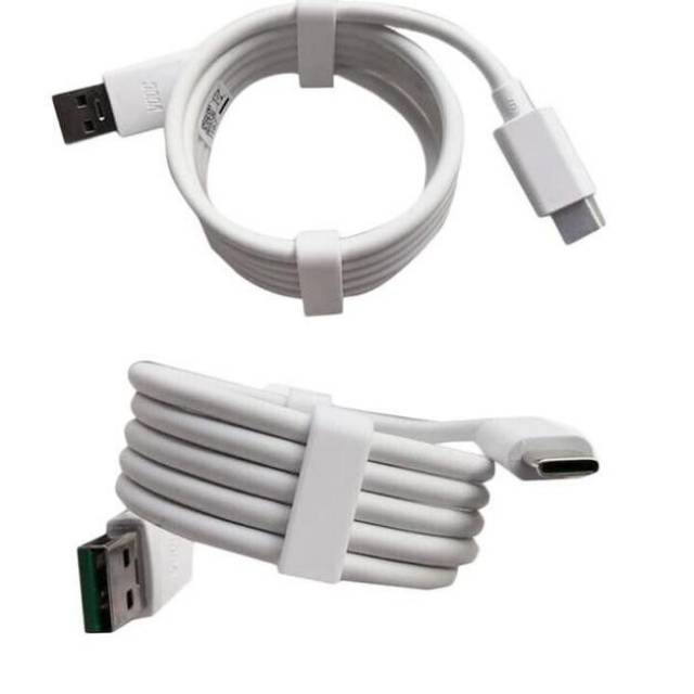 New Kabel Data Charger OPPO A5 2020- A9 2020-REALME 5PRO VOOC 3.0 USB TYPE-C Original 100%