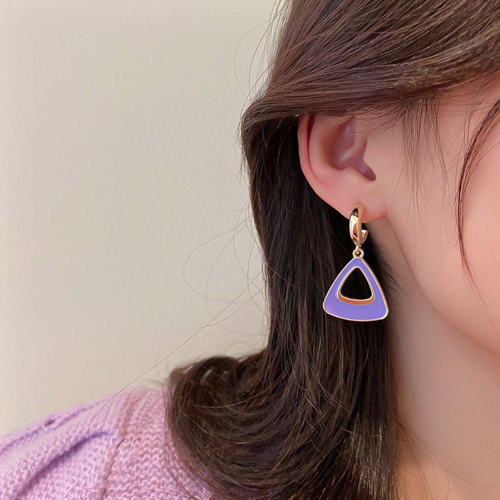 Mxbeauty Sangat Peri Anting-Anting Trendi Indah Sederhana Perempuan Drip Minyak Gadis Aksesoris Telinga Paduan Menjuntai Anting-Anting