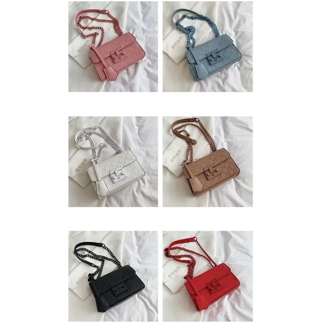 EL 5425 RISCE TAS SELEMPANG IMPORT WANITA CEWEK PEREMPUAN JAKARTA BATAM 19 X 8 X 14