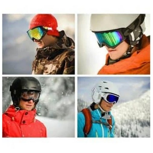 Kacamata SKI MOTOR Googles Pelindung Mata Lensa wide UV helm kaca mata