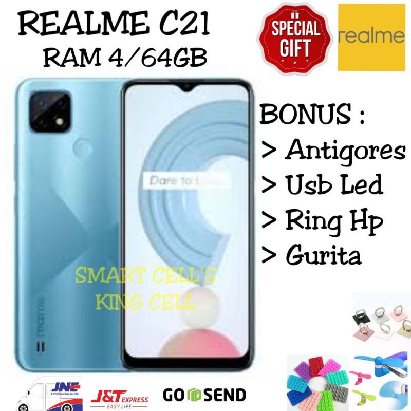 REALME C21 4/64GB GARANSI RESMI REALME INDONESIA