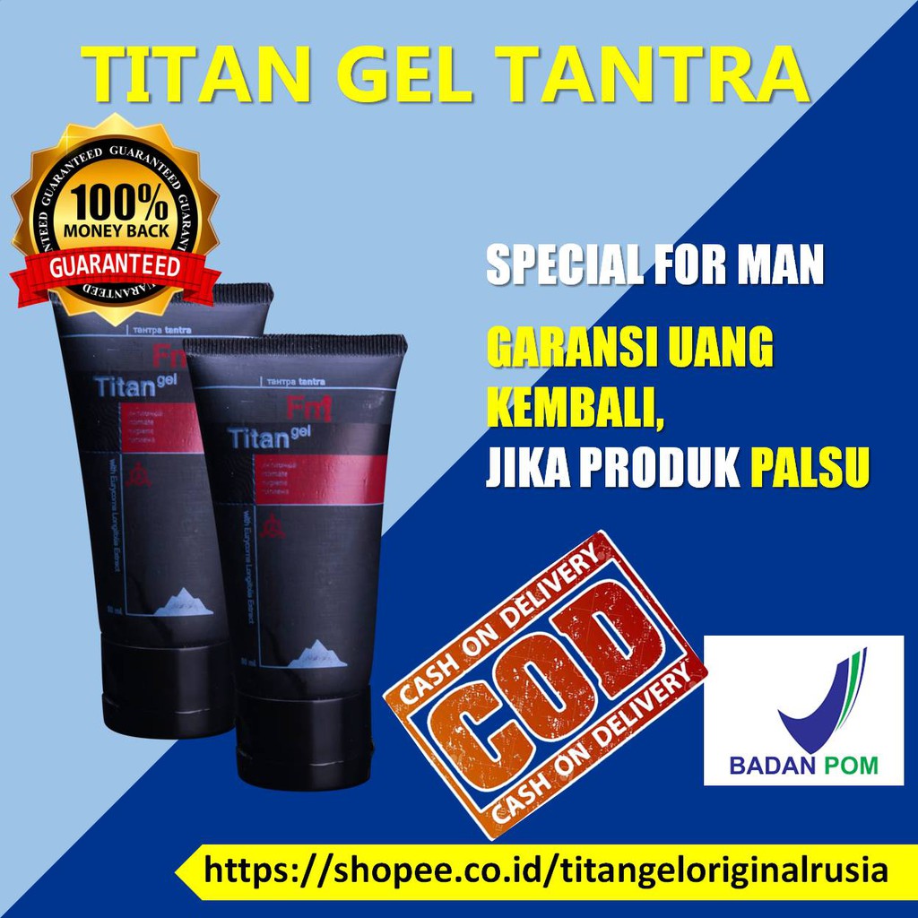 Titan Gel Pembesar Penis Pria obat kuat sex pria obat kuat pria Titan Gel Original Permanen