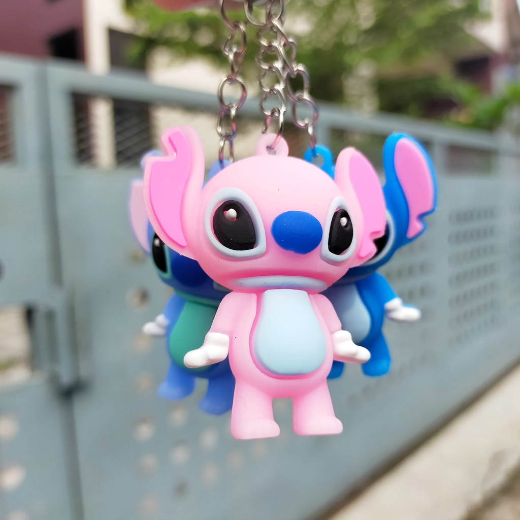 GANTUNGAN KUNCI STITCH // Ganci Karakter Disney Stitch Unik Lucu | Gantungan tas | Bag Charm | Souvenir Murah | Keychain | COD