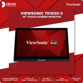 Monitor LED Touchscreen Viewsonic TD1630-3 15.6 Inch &quot; Viewsonic TD1630-3 &quot;