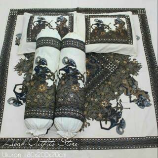 SPREI BATIK SOGA SOGAN MOTIF WAYANG 180X200X10 160x200x20 ...