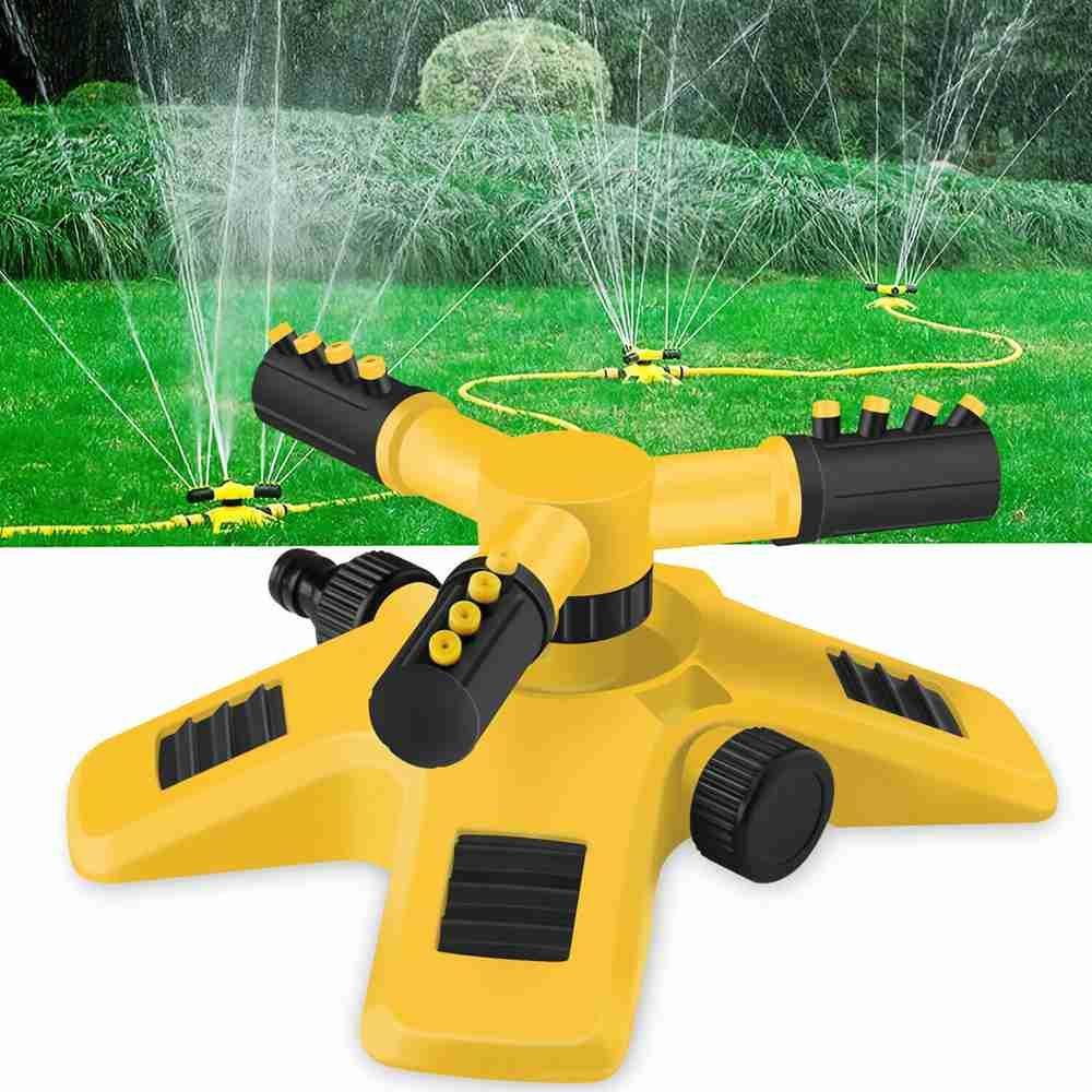 Solighter Garden Sprinkler Taman Rumah 360putar Selang Penyiraman Otomatis Rumput