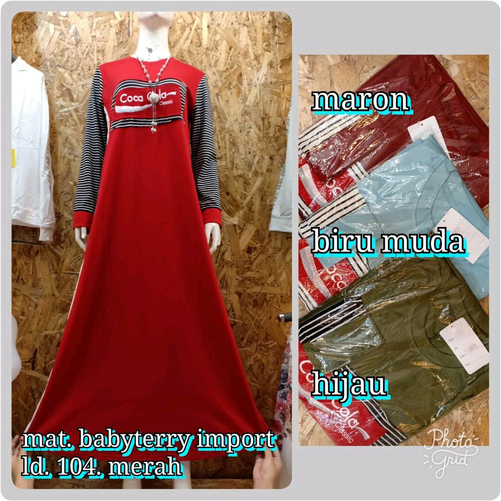 TERLARIS gamis kaos import termurah muslimah