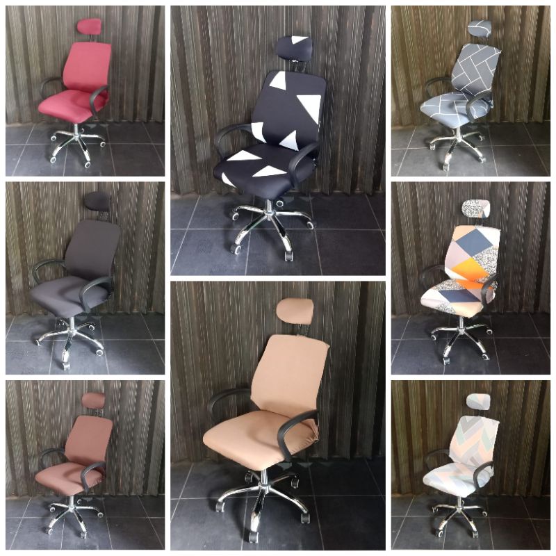 Sarung PELINDUNG kursi kantor putar/OFFICE CHAIR COVER elastis size: K