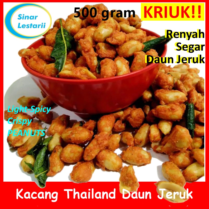 

Kacang Tanah Thailand Goreng, Gurih, Pedas Dan Crispy 500gram - MURAH