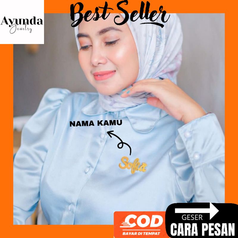 BROS NAMA CUSTOM LAPIS EMAS BROS HIJAB BROS CUSTOM BROS KEKINIAN