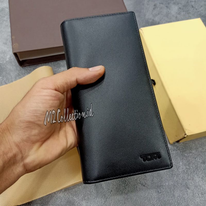 Dompet Tumi Panjang Nylon Black Long Wallet Premium Quality