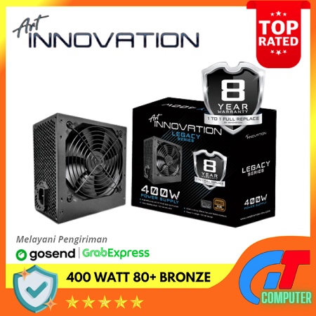 PSU INNOVATION 400 Watt BRONZE - GARANSI 8 TAHUN