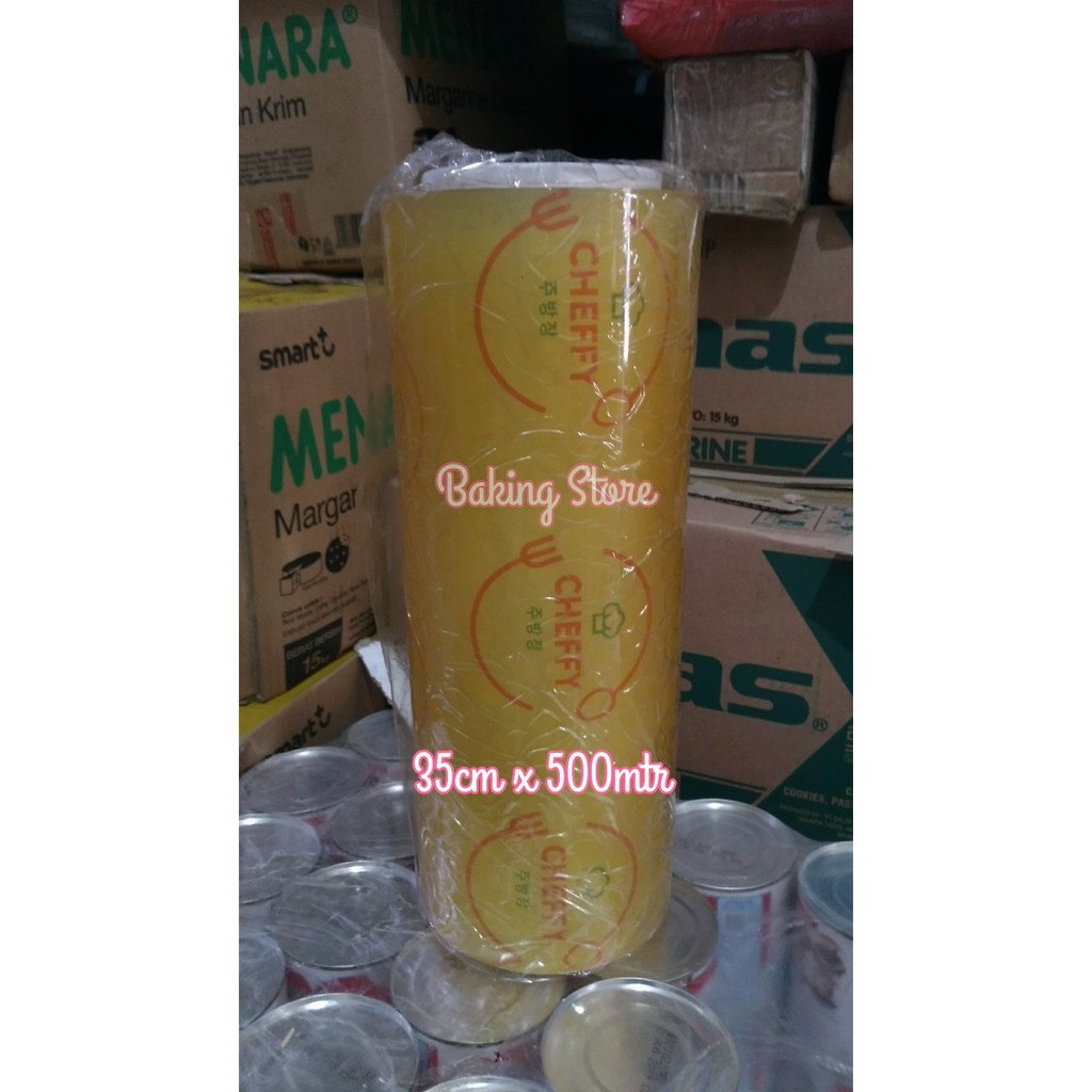 Plastik Wrapping – Cling Cling Wrap Cheffy 35cmx500mtr – Gosend Only!!!
