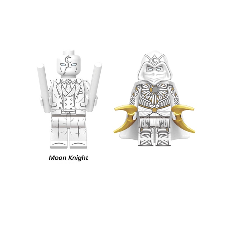 Minifigure Marvel Rakitan Anak-Anak Moonlight2/1pcs Gift Knight Toys Series