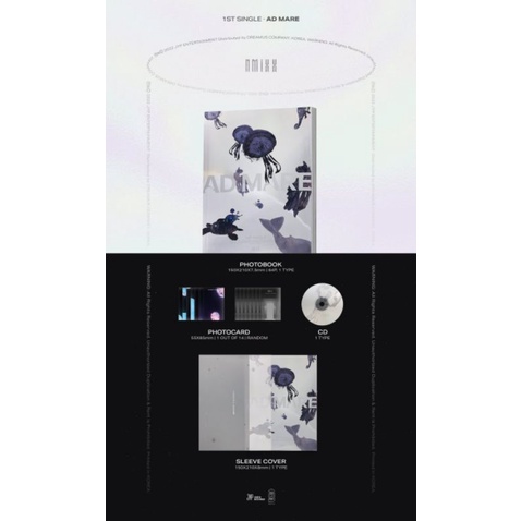 NMIXX AD MARE SEALED ALBUM LIGHT VER READY MURAH PRE-ORDER PO INA LILY HAEWON SULLYOON JINNI BAE JIW