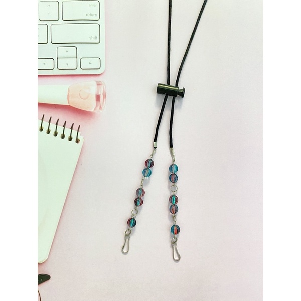 Konektor Masker Strap Mask 2in1 Mutiara Kristal-KSM 2