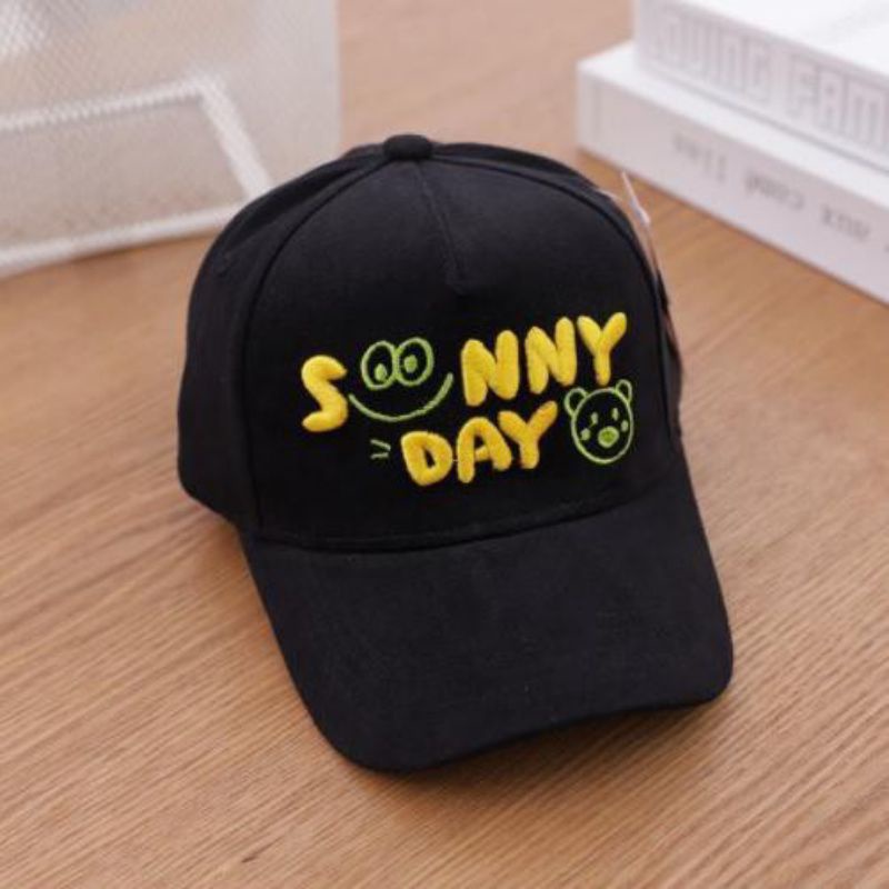 Topi Baseball Anak Bordir Sunny Day Drill Premium Usia 2-10 Tahun-1