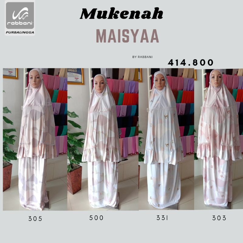 Rabbani-[Bayar ditempat] Mukena Maisya//Mukena Rabbani terbaru//super adem