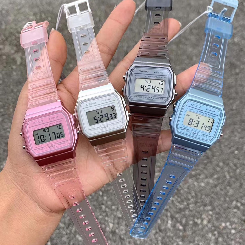 Casio Standard F-91WS Jam Tangan Pria Wanita Digital Original Ori
