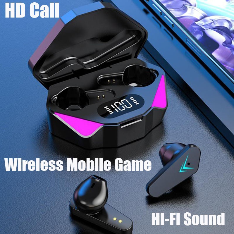 Headset Bluetooth Gaming TWS X15 Bluetooth V5.2