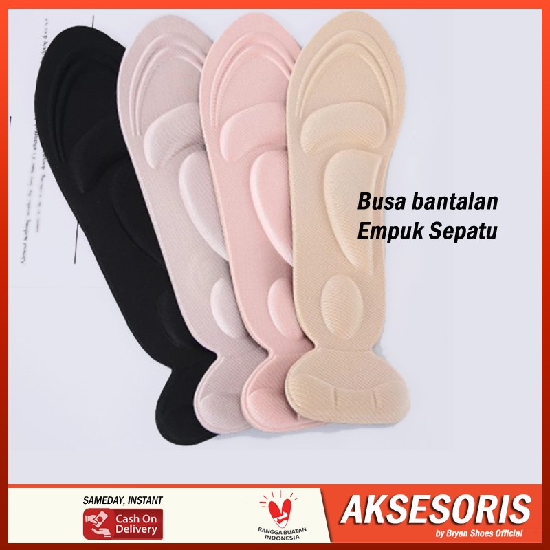 Bryan Busa Insole Bantalan Sepatu Shoespad Empuk Elastis Pijakan Depan Anti Iritasi T-Shape