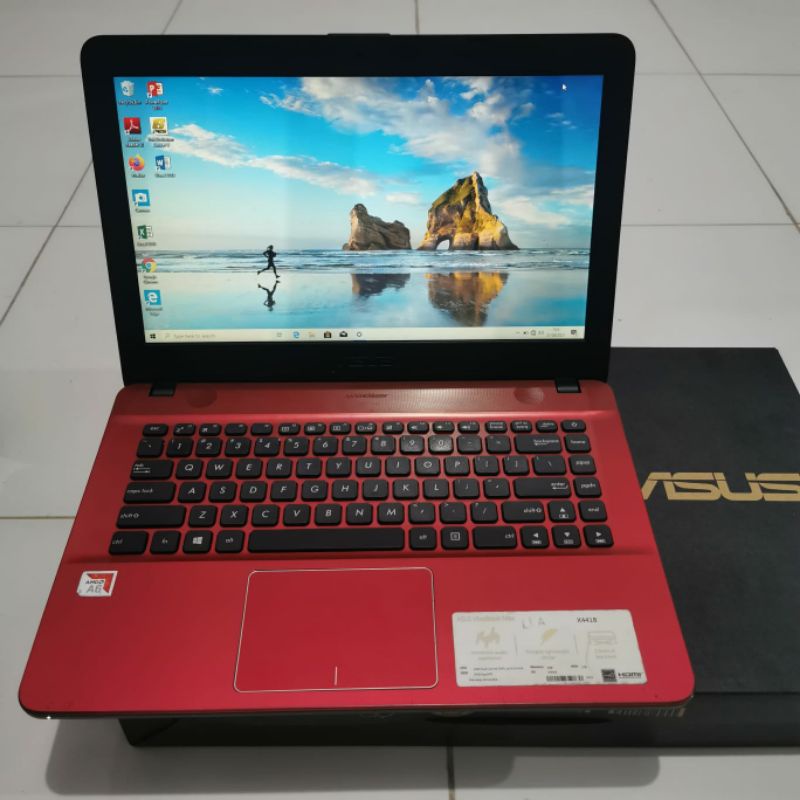 Laptop Asus X441BA Amd A6-9225 Gen 7 Amd Radeon R4 Graphic Ram 4GB HDD 1TB Siap Gaming windows 10