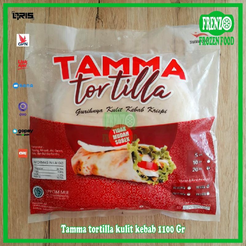 

Tamma Tortilla Kulit Kebab isi 20 pcs berat 1.1 kg