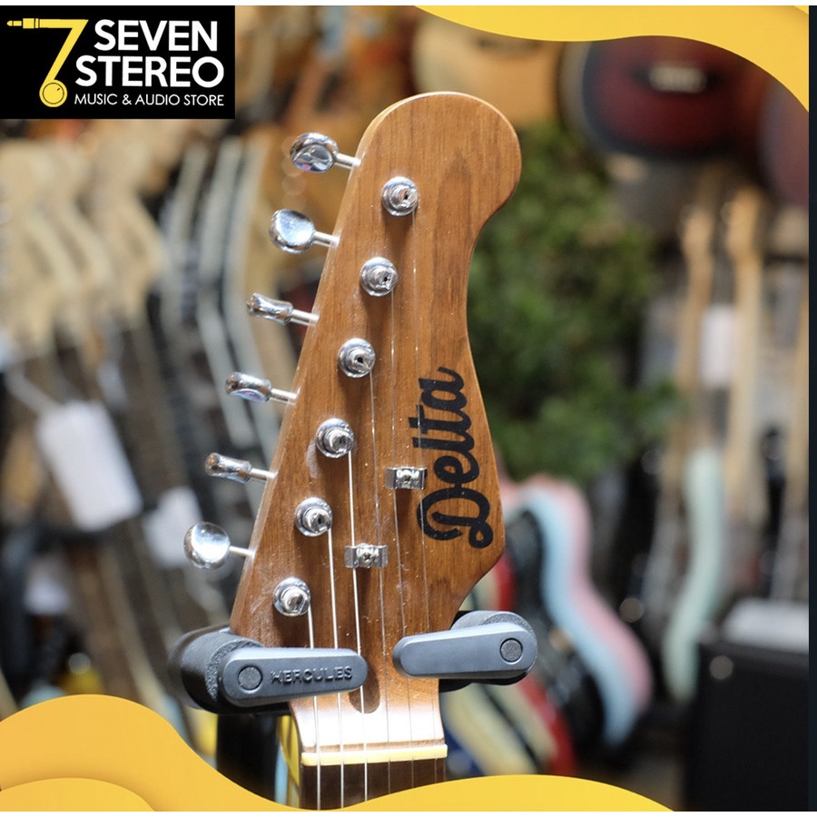 Delta electric DS502 TA Trans Amber Stratocaster Roasted Maple Neck Guitar gitar elektrik