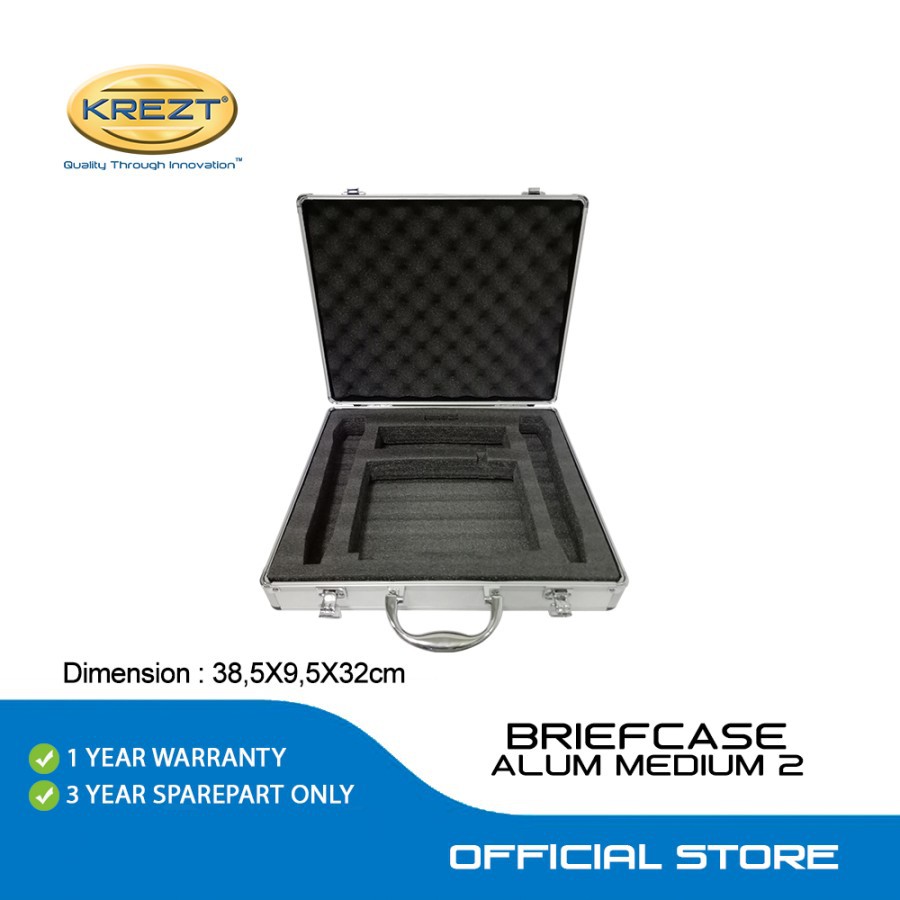 BRIEFCASE ALUMINUM MEDIUM 2 | BOX MICROPHONE |KOPER MICROPHONE