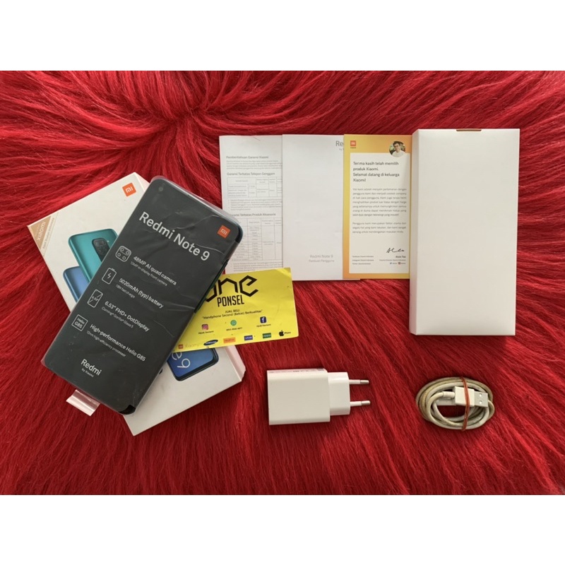 Hp Bekas Murah REDMI NOTE 9 4/64gb Normal Mulus