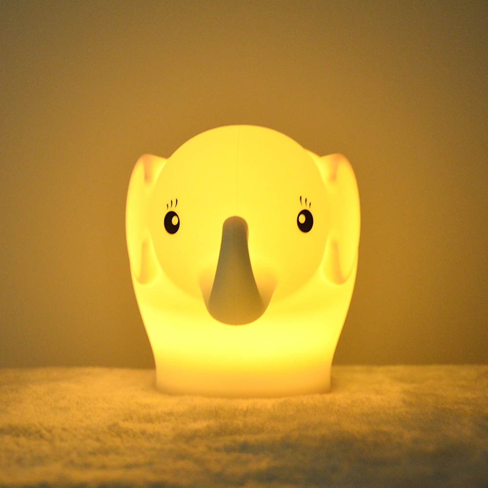 Led Colorful Elephant Night Light/USB Powered Night Light for Kids Girls Bedroom Decoration