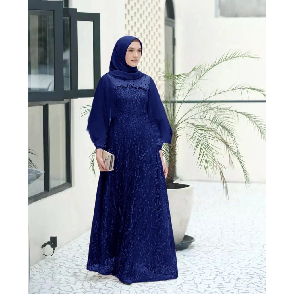 MX ALEA M L XL 3ukuran / GAMIS FASHION WANITA MEWAH TERLARIS TERBARU / PAKAIAN PESTA / DRESS MUSLIM